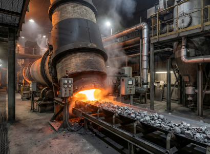 DRI sponge iron plant heating system