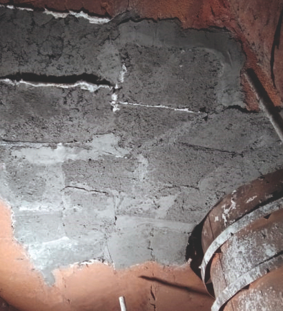 Thermlyte CFBC cyclone roof casting
