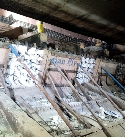 Thermlyte WTE shuttering fixing work