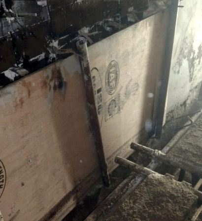PC fired boiler shuttering and formwork setup