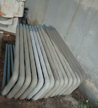 AFBC boiler coil casting work first coil setup