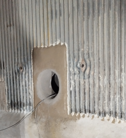 AFBC boiler manhole door refractory casting work