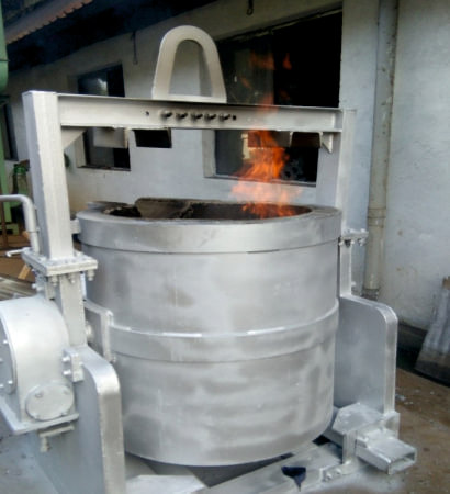 aluminium ladle castable vibration and curing process