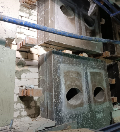 burner brick anchor inspection and tightening