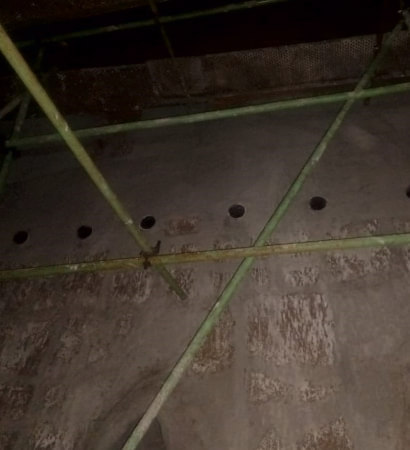 cfbc furnace area refractory patch application