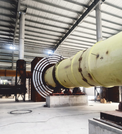 activated carbon kiln and chamber installation project by Thermlyte