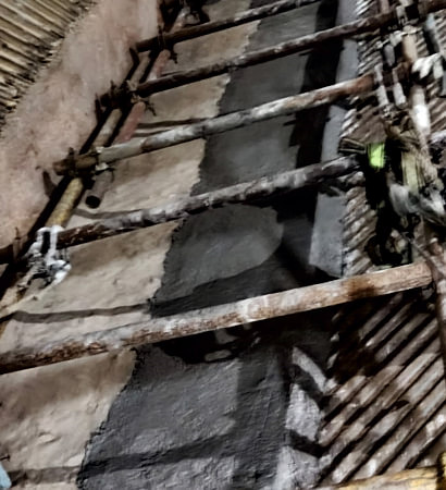 pc fired boiler hopper corner refractory lining work