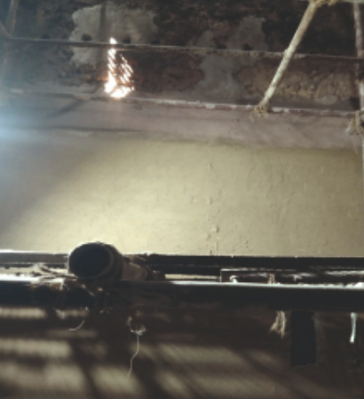 spent wash boiler brick lining joint filling