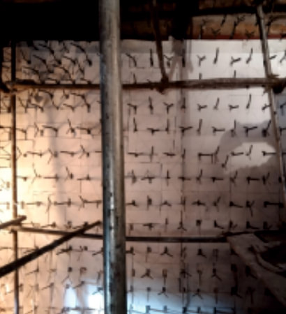 spent wash boiler hysil insulation panel fixing