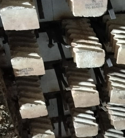 wte boiler ceramic fiber board and anchor brick fixing