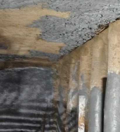 wte boiler header connection coil refractory lining outlet side
